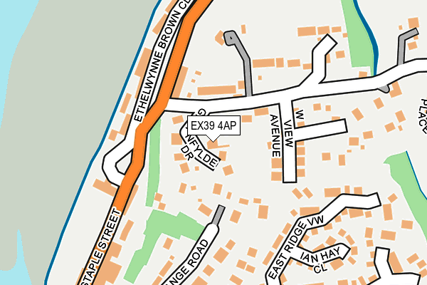 EX39 4AP map - OS OpenMap – Local (Ordnance Survey)