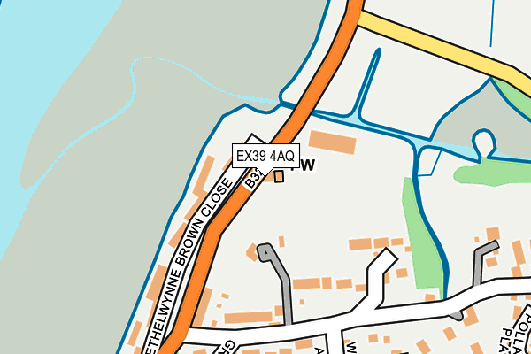 EX39 4AQ map - OS OpenMap – Local (Ordnance Survey)