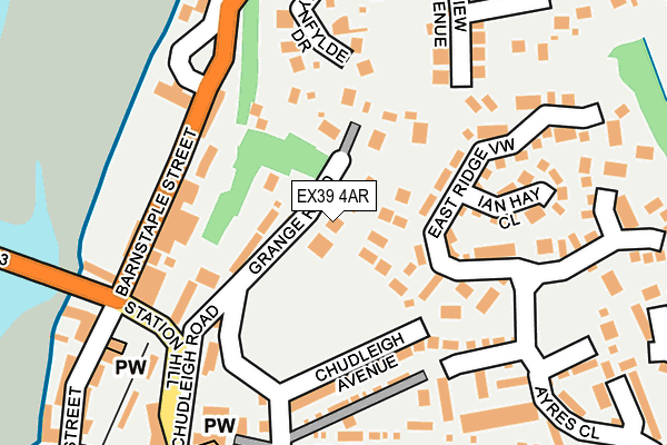 EX39 4AR map - OS OpenMap – Local (Ordnance Survey)