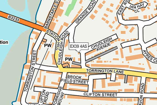 EX39 4AS map - OS OpenMap – Local (Ordnance Survey)