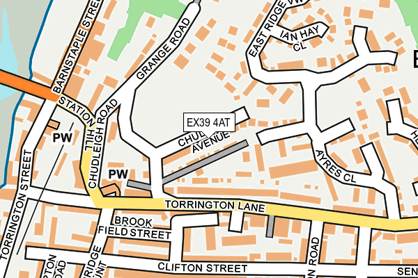 EX39 4AT map - OS OpenMap – Local (Ordnance Survey)