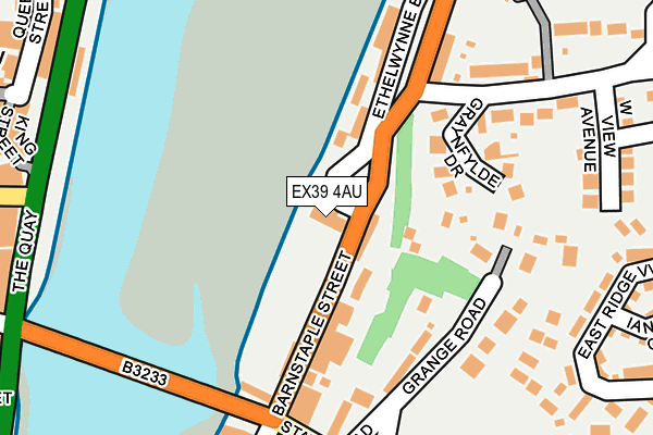 EX39 4AU map - OS OpenMap – Local (Ordnance Survey)