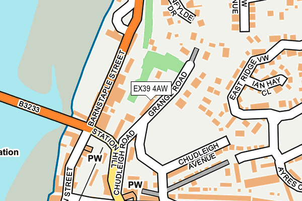 EX39 4AW map - OS OpenMap – Local (Ordnance Survey)