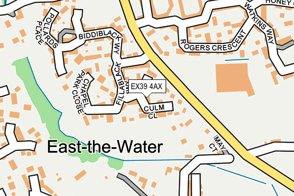 EX39 4AX map - OS OpenMap – Local (Ordnance Survey)