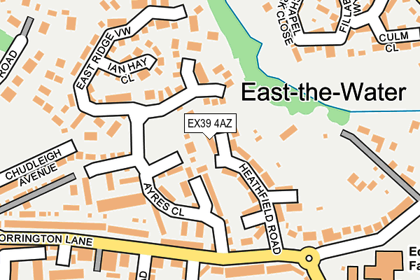 EX39 4AZ map - OS OpenMap – Local (Ordnance Survey)