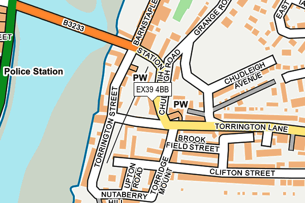 EX39 4BB map - OS OpenMap – Local (Ordnance Survey)