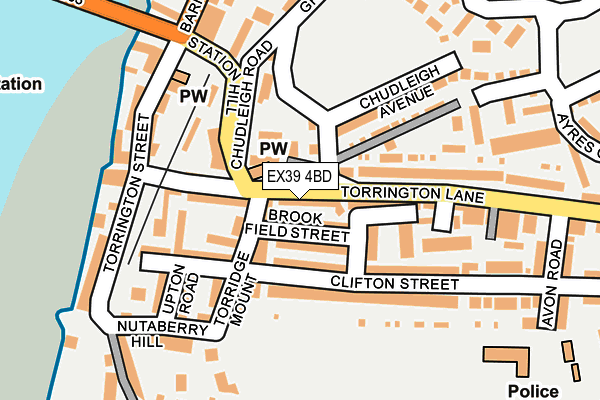 EX39 4BD map - OS OpenMap – Local (Ordnance Survey)