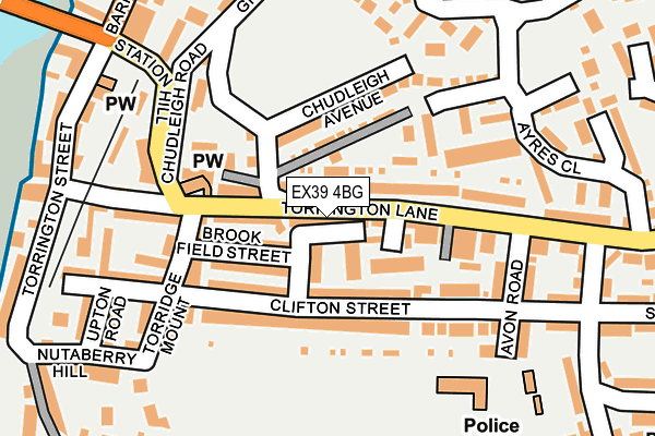 EX39 4BG map - OS OpenMap – Local (Ordnance Survey)