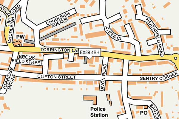 EX39 4BH map - OS OpenMap – Local (Ordnance Survey)