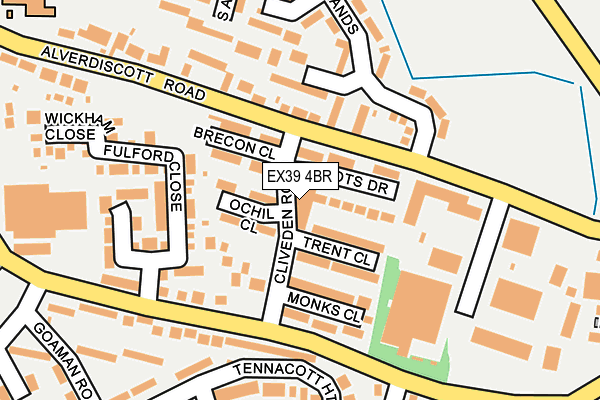 EX39 4BR map - OS OpenMap – Local (Ordnance Survey)