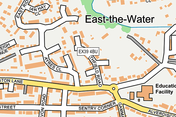EX39 4BU map - OS OpenMap – Local (Ordnance Survey)