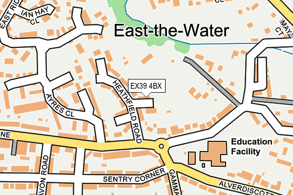 EX39 4BX map - OS OpenMap – Local (Ordnance Survey)