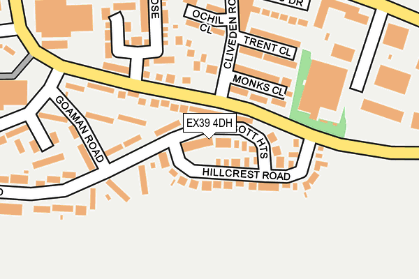 EX39 4DH map - OS OpenMap – Local (Ordnance Survey)