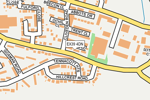 EX39 4DN map - OS OpenMap – Local (Ordnance Survey)