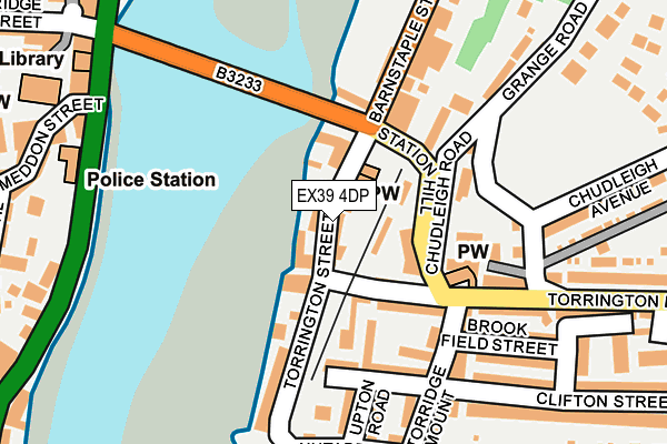EX39 4DP map - OS OpenMap – Local (Ordnance Survey)