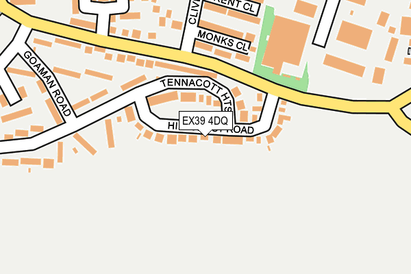 EX39 4DQ map - OS OpenMap – Local (Ordnance Survey)