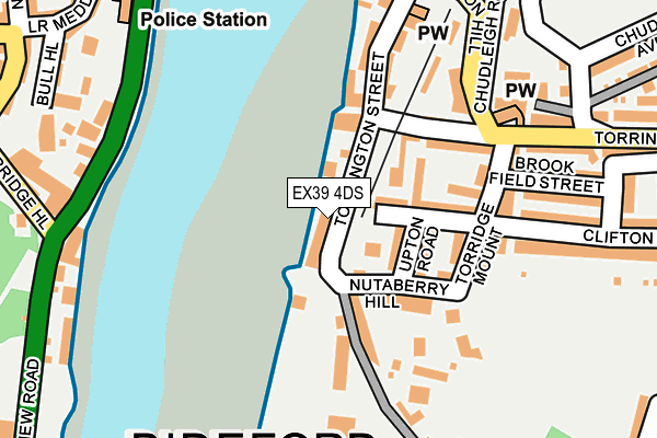 EX39 4DS map - OS OpenMap – Local (Ordnance Survey)