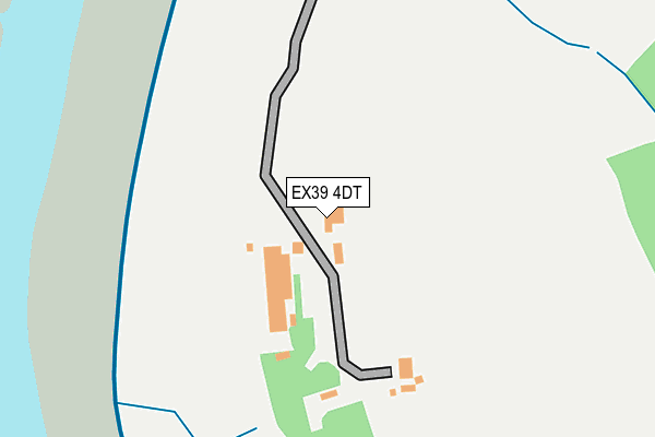 EX39 4DT map - OS OpenMap – Local (Ordnance Survey)