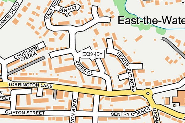EX39 4DY map - OS OpenMap – Local (Ordnance Survey)