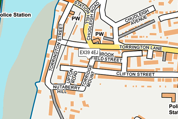 EX39 4EJ map - OS OpenMap – Local (Ordnance Survey)