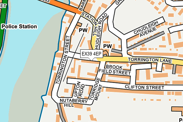 EX39 4EP map - OS OpenMap – Local (Ordnance Survey)