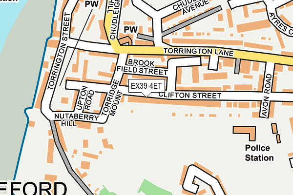 EX39 4ET map - OS OpenMap – Local (Ordnance Survey)