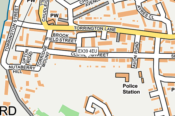EX39 4EU map - OS OpenMap – Local (Ordnance Survey)