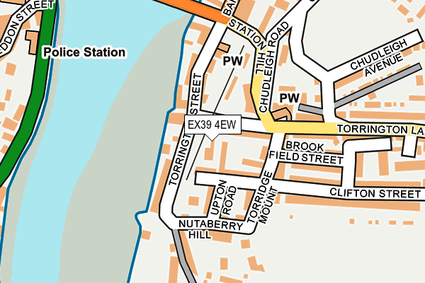 EX39 4EW map - OS OpenMap – Local (Ordnance Survey)