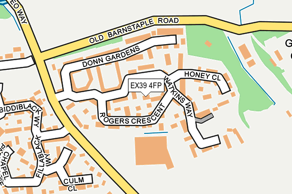 EX39 4FP map - OS OpenMap – Local (Ordnance Survey)