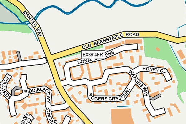EX39 4FR map - OS OpenMap – Local (Ordnance Survey)