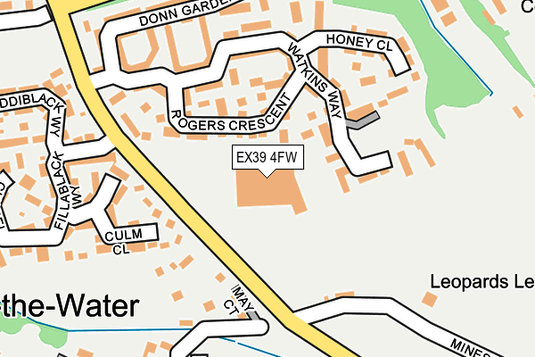 EX39 4FW map - OS OpenMap – Local (Ordnance Survey)