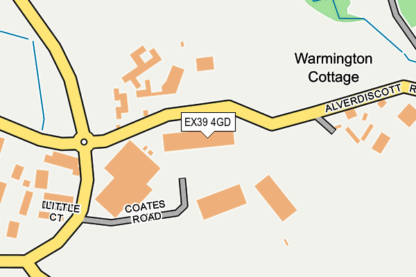 EX39 4GD map - OS OpenMap – Local (Ordnance Survey)