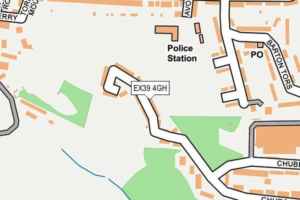 EX39 4GH map - OS OpenMap – Local (Ordnance Survey)