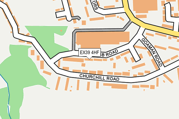 EX39 4HF map - OS OpenMap – Local (Ordnance Survey)