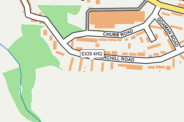 EX39 4HQ map - OS OpenMap – Local (Ordnance Survey)