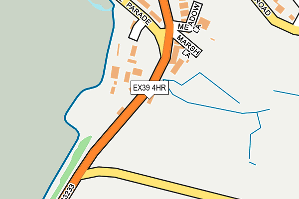 EX39 4HR map - OS OpenMap – Local (Ordnance Survey)