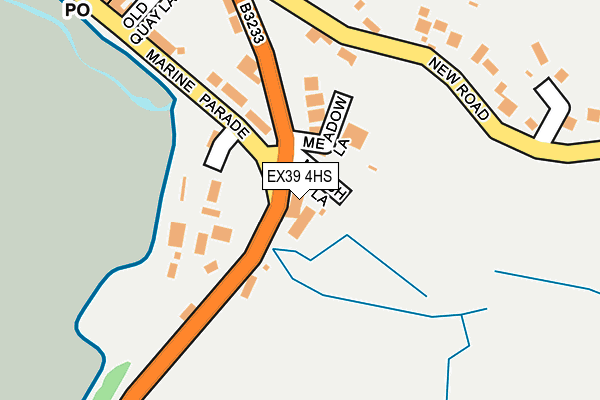 EX39 4HS map - OS OpenMap – Local (Ordnance Survey)