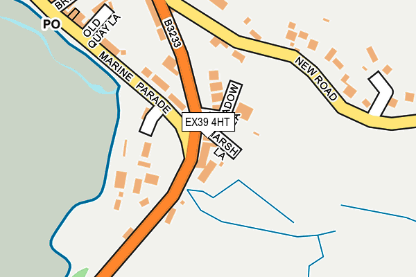 EX39 4HT map - OS OpenMap – Local (Ordnance Survey)