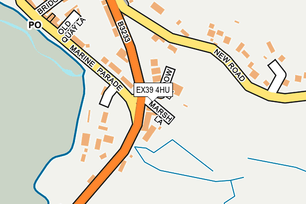 EX39 4HU map - OS OpenMap – Local (Ordnance Survey)