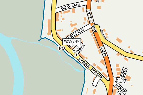 EX39 4HY map - OS OpenMap – Local (Ordnance Survey)