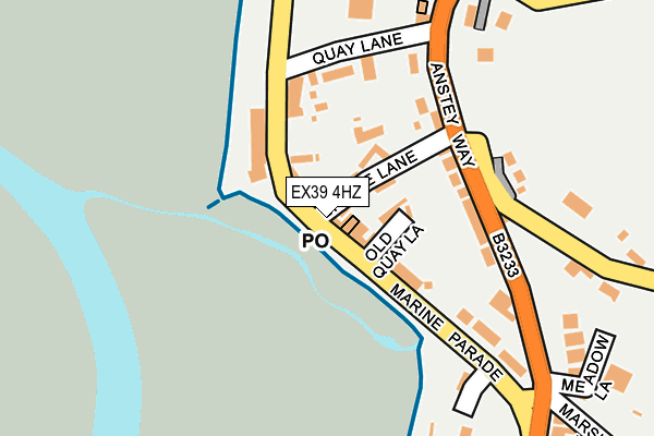 EX39 4HZ map - OS OpenMap – Local (Ordnance Survey)