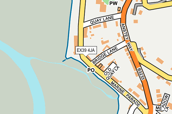 EX39 4JA map - OS OpenMap – Local (Ordnance Survey)