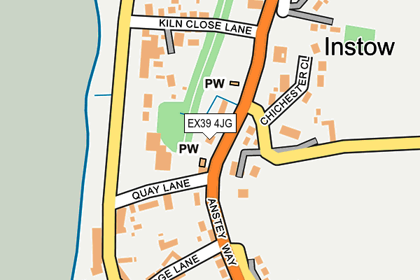 EX39 4JG map - OS OpenMap – Local (Ordnance Survey)