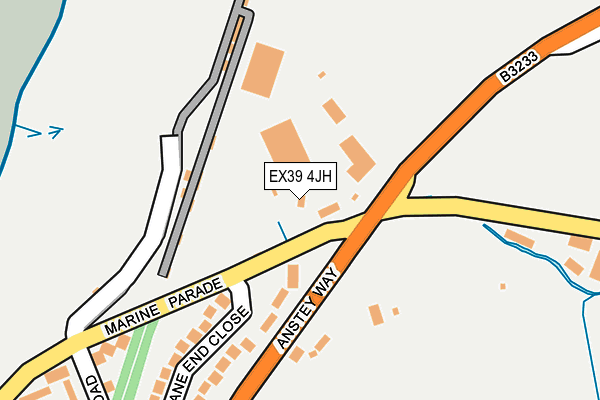 EX39 4JH map - OS OpenMap – Local (Ordnance Survey)