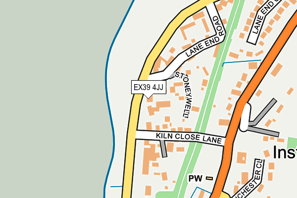 EX39 4JJ map - OS OpenMap – Local (Ordnance Survey)