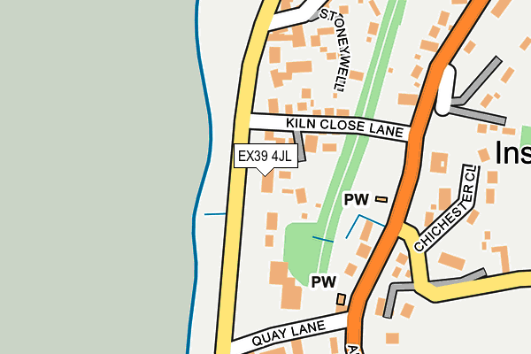 EX39 4JL map - OS OpenMap – Local (Ordnance Survey)