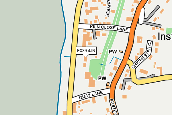EX39 4JN map - OS OpenMap – Local (Ordnance Survey)