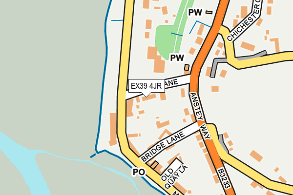 EX39 4JR map - OS OpenMap – Local (Ordnance Survey)