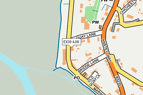 EX39 4JW map - OS OpenMap – Local (Ordnance Survey)