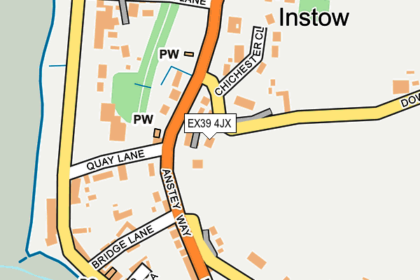 EX39 4JX map - OS OpenMap – Local (Ordnance Survey)